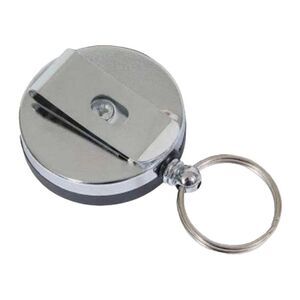 Viper Retractable Stainless Steel Lanyard / Silver